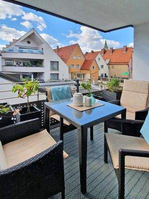 geschützte Südterrasse