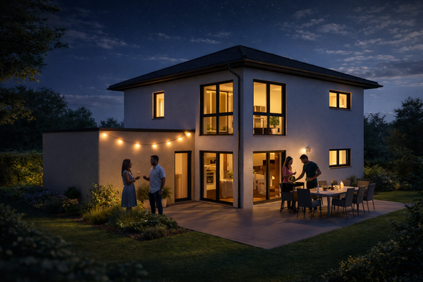 Ein Abend auf der Terrasse