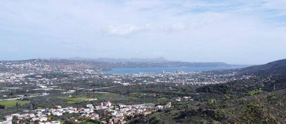 Kreta, Malaxa: Neubau-Projekt! Villa am Hang mit Panoramablick auf die Souda-Bucht zu verkaufen