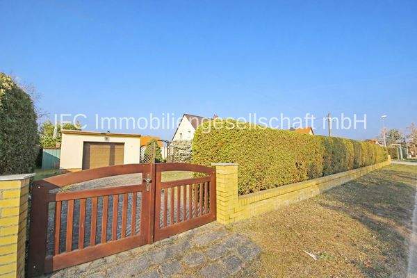 Blick auf die Zufahrt