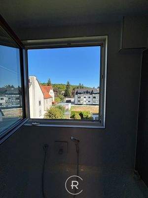 Blick aus dem Badezimmer