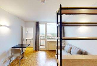 Wohn- und Schlafzimmer