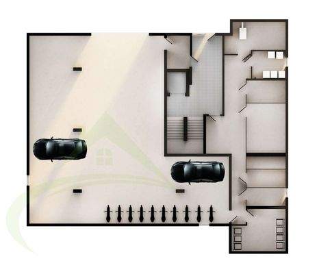 Kellergeschoss- Tiefgarage 