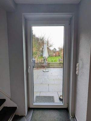 Zugang vom Flur in den Garten