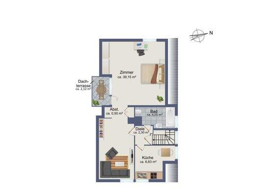 Grundriss Dachgeschoss