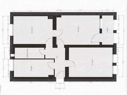 Grundriss der Wohnung