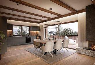 Die_Maklerei_Visualisierung_Küche u. Essbereich