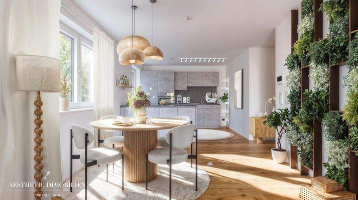 Wohnbereich Beispiel Homestaging-Visualisierung