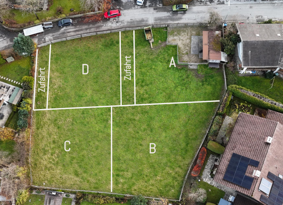 Aufteilung und Zufahrten