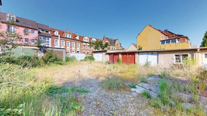 Blick auf die Einfahrt