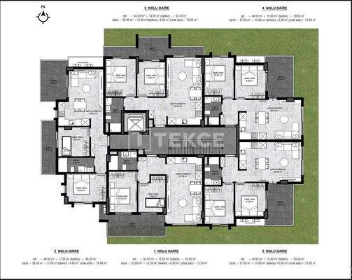 City-View Flats for Sale with a Communal Pool in Alanya Antalya