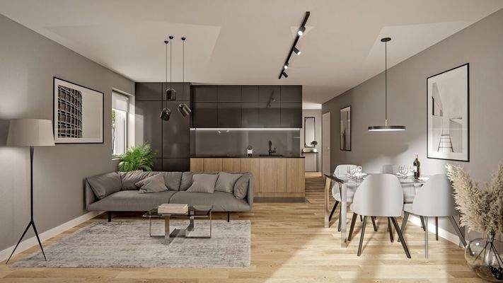 Wohn- und Essbereich Wohnung 3