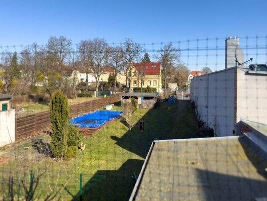 Blick von der aufgeständerten Terrasse