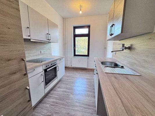 Küche mit Einbauküche