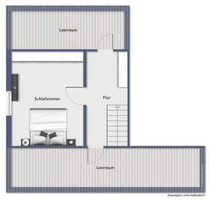 Grundriss vom Obergeschoss - Vorderhaus