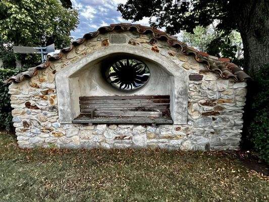 Einfriedung Mauer innen
