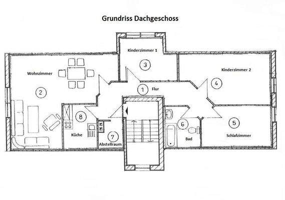 Grundriss der Wohnung