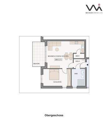 Grundriss Wohnung 2.5