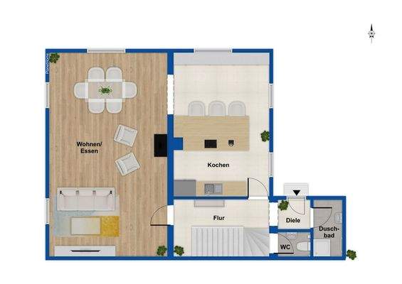 Erdgeschoss - Hinterhaus