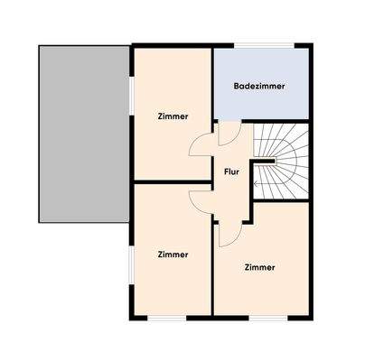 Grundriss ohne Maßstab / Obergeschoss