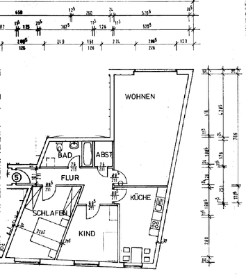 Grundriss WE 5, 93 m²