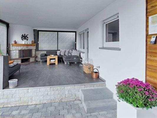 Eingang & Terrasse EG