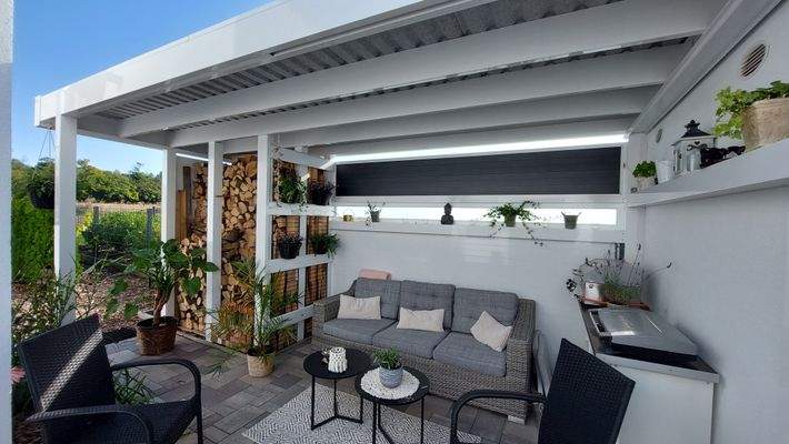 Überdachte Terrasse