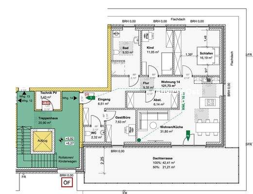 Wohnung und Gemeinschaftsflur