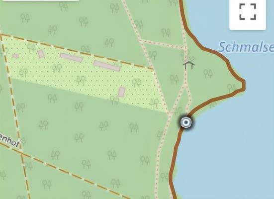 Lage des Grundstücks zum Schmalsee - Naturpark!