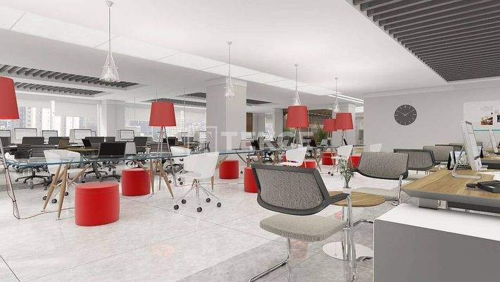 Offices on the Main Road Near the Metro in İstanbul