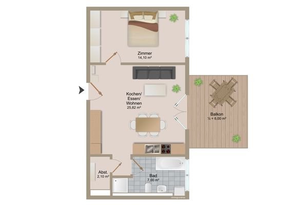 Grundriss Whg 4