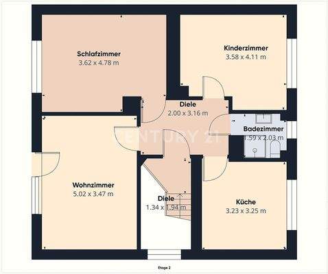 Grundriss Obergeschoss