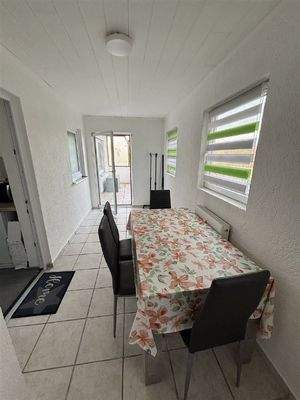 geschlossener Balkonbereich