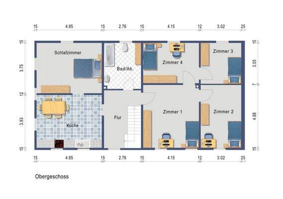 Grundriss Obergeschoss