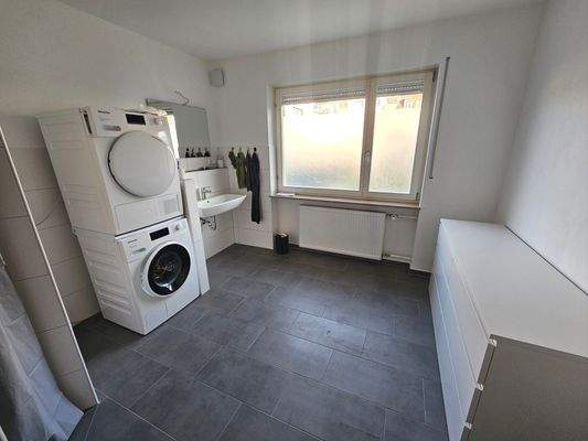 Blick ins Badezimmer