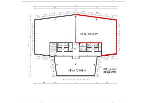 Grundriss Gewerbeeinheit