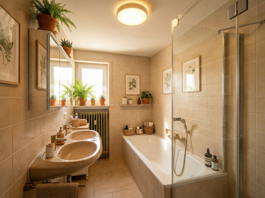 KI generiertes Badezimmer