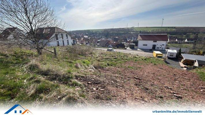 Blick auf das Grundstück