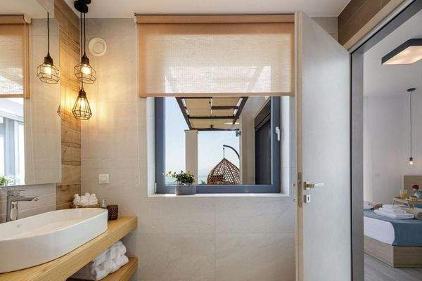 Kreta, Kefalas: Erstaunliche Steinvilla mit Meerblick und Pool zu verkaufen