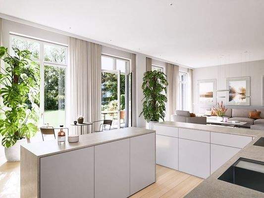 Helle lichtdurchflutete Räume 