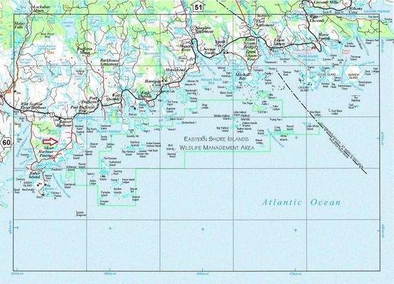 Lage an der Eastern Shore
