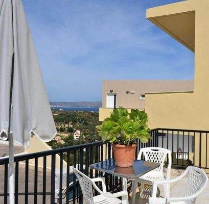 Kreta, Aspro: Apartmenthotel mit Pool und Meerblick zu verkaufen