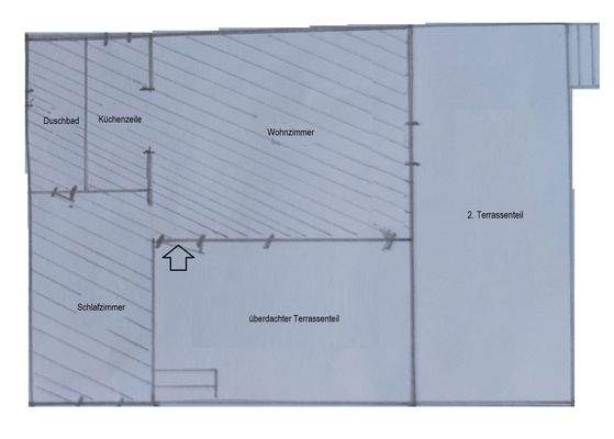 Grundriss vom Bungalow