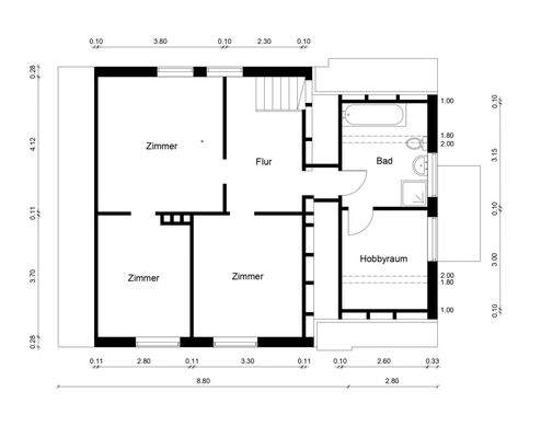 Grundriss Dachgeschoss x