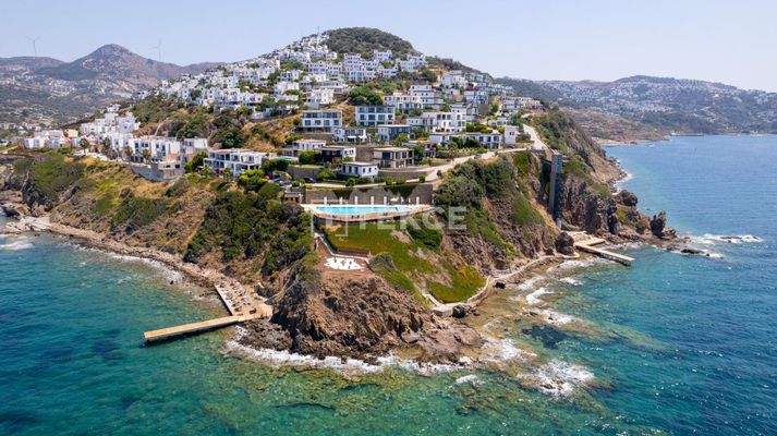 Sea View Apartments with Private Pier and Beach in Bodrum