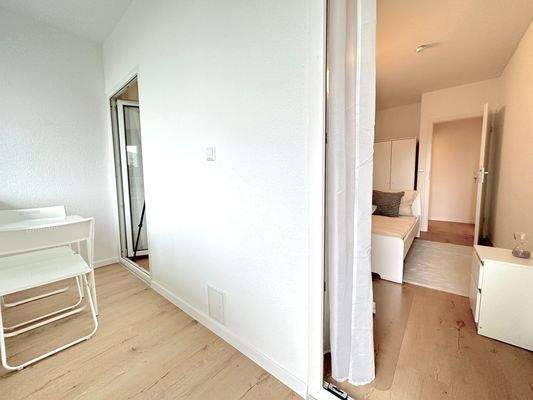 Moderner heller Balkon