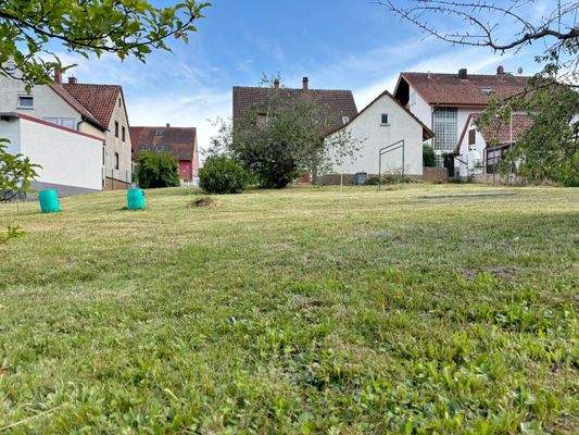 Aufnahme von der ungefähren Baugrenze