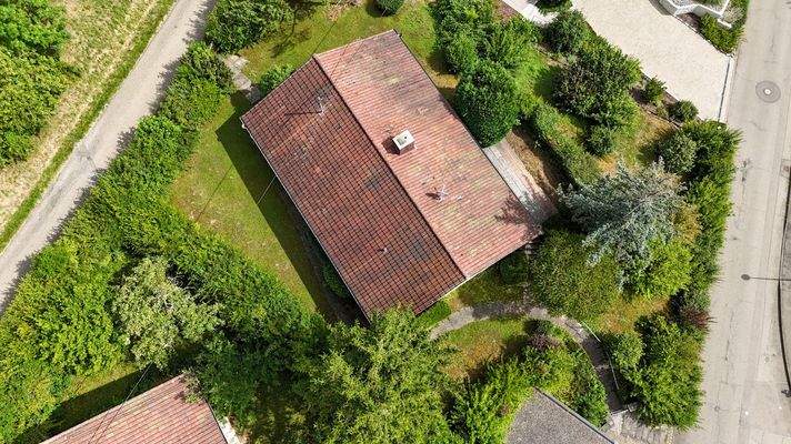 Drohnenaufnahme Grundstück 