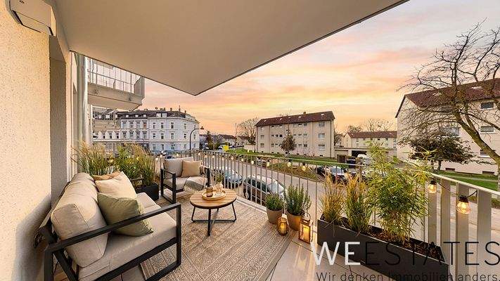 Balkon - Möblierungsbeispiel