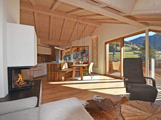 Wohnbereich mit Kamin